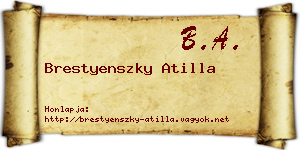 Brestyenszky Atilla névjegykártya